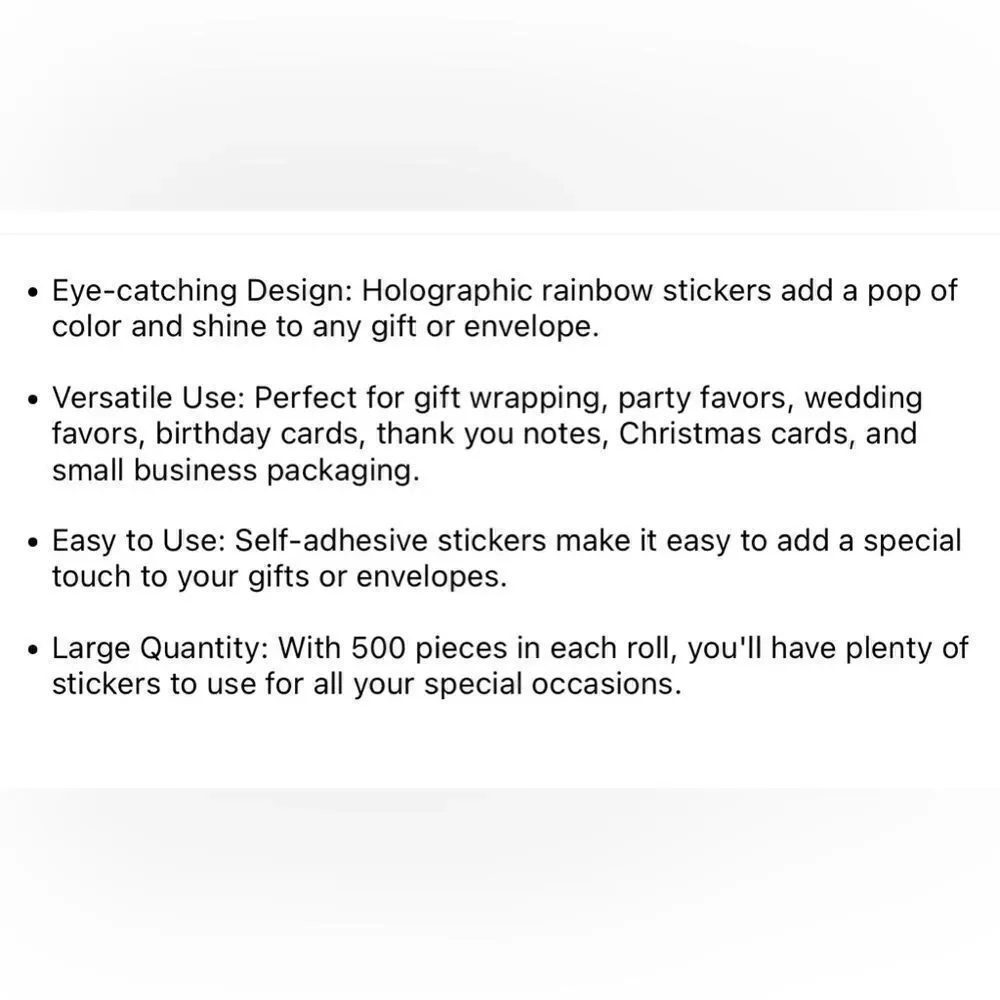 Thank you stickers 500 pcs